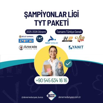 ŞAMPİYONLAR LİGİ TYT PAKETİ