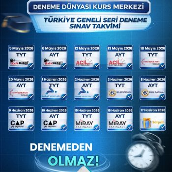 7 Adet TYT – 8 Adet AYT Geri Sayım Denemesi