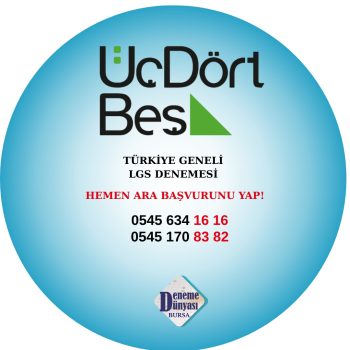 ÜÇDÖRTBEŞ YAYINLARI LGS DENEMESİ 2